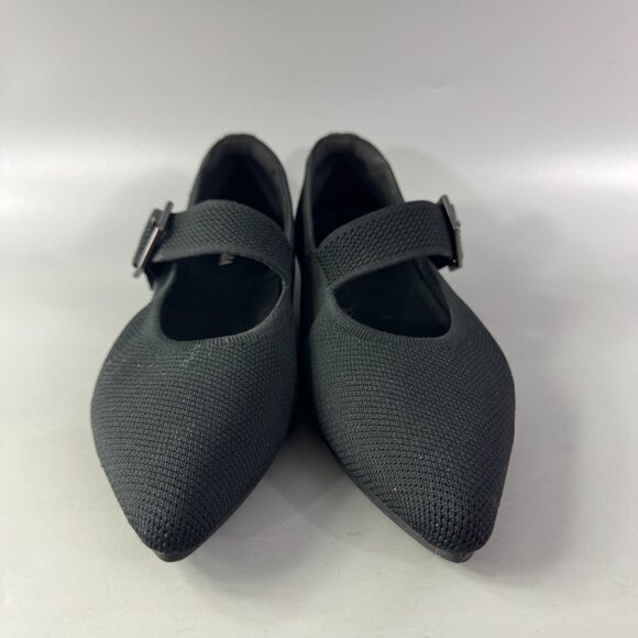 Vivaia Pointed-toe Mary-Jane Flats (Maria) in Black, Size 39.5 - Picture 4 of 14